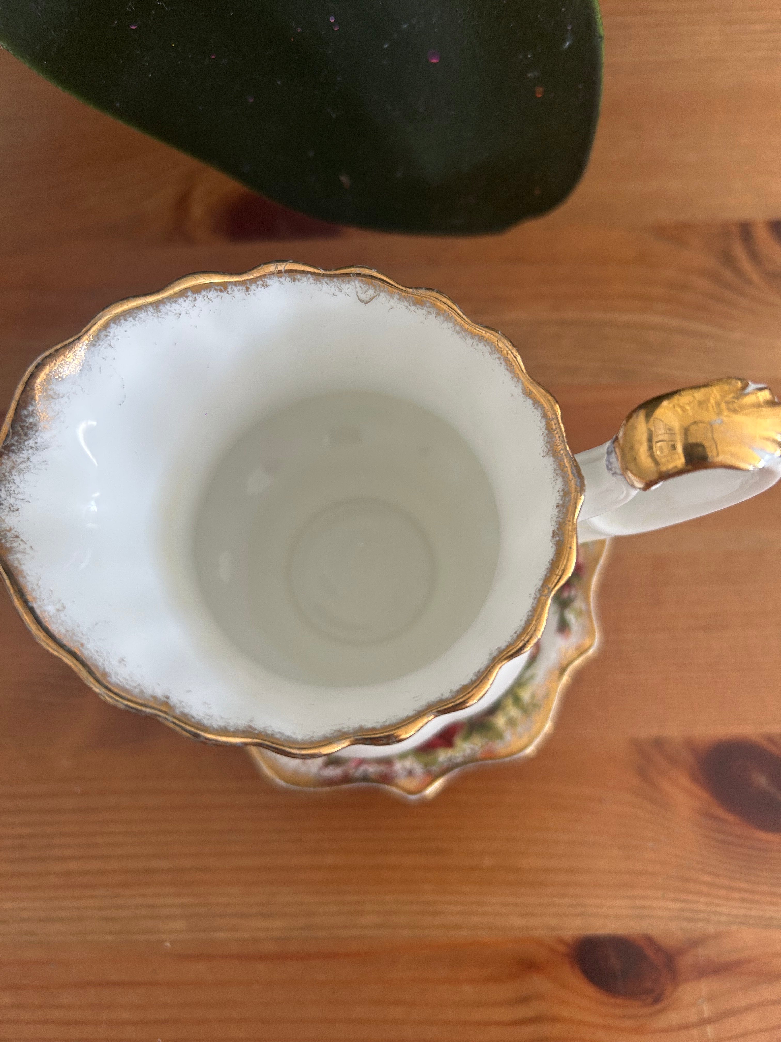 Royal Albert Old Country Roses Creamer Jug & Saucer Set – Vintage Fine Bone China