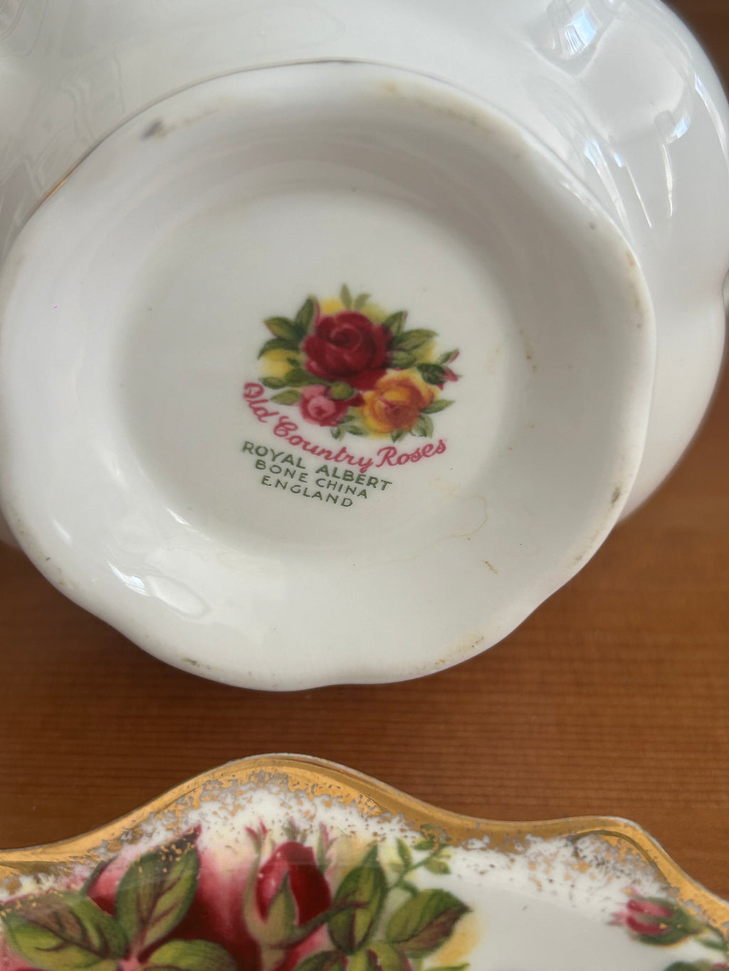 Royal Albert Old Country Roses Creamer Jug & Saucer Set – Vintage Fine Bone China
