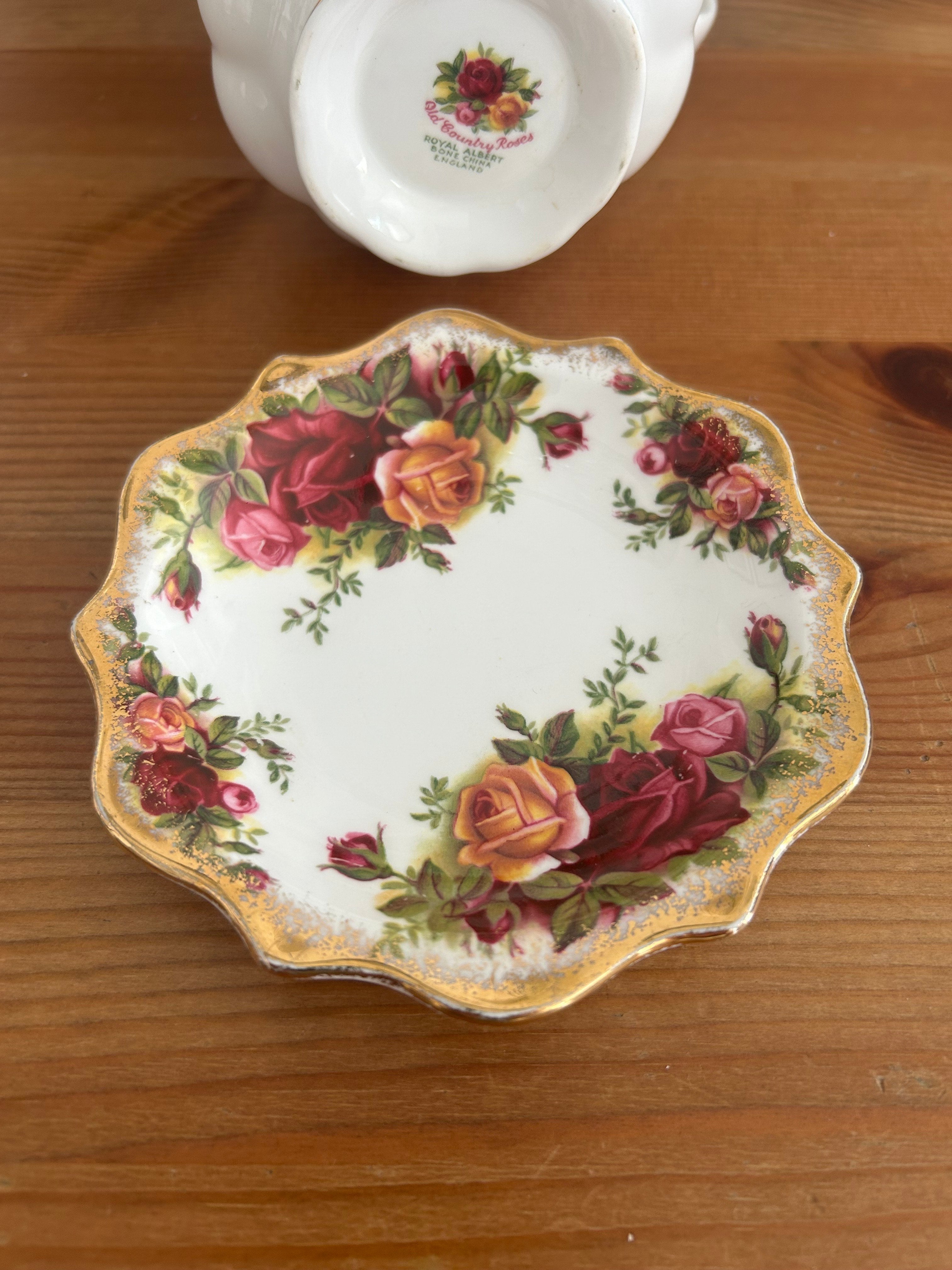 Royal Albert Old Country Roses Creamer Jug & Saucer Set – Vintage Fine Bone China