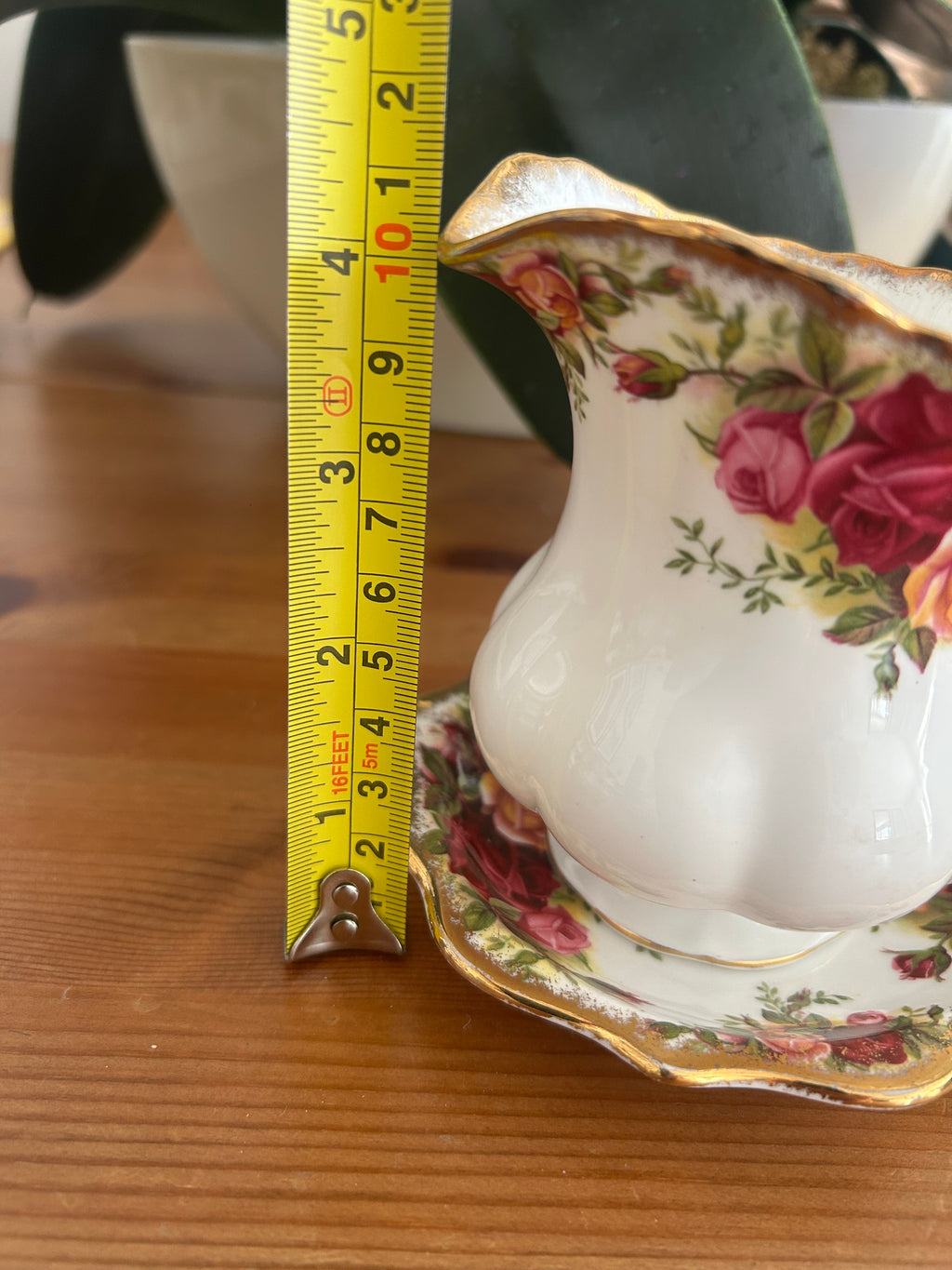 Royal Albert Old Country Roses Creamer Jug & Saucer Set – Vintage Fine Bone China