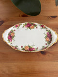 Royal Albert Old Country Roses Oval Serving Platter 9.5" – Fine Bone China – Made in England – Vintage