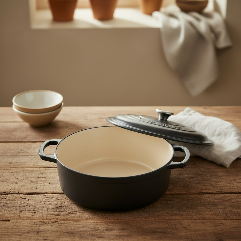 Le Creuset Signature Cast Iron Shallow Casserole 30cm Black brand new