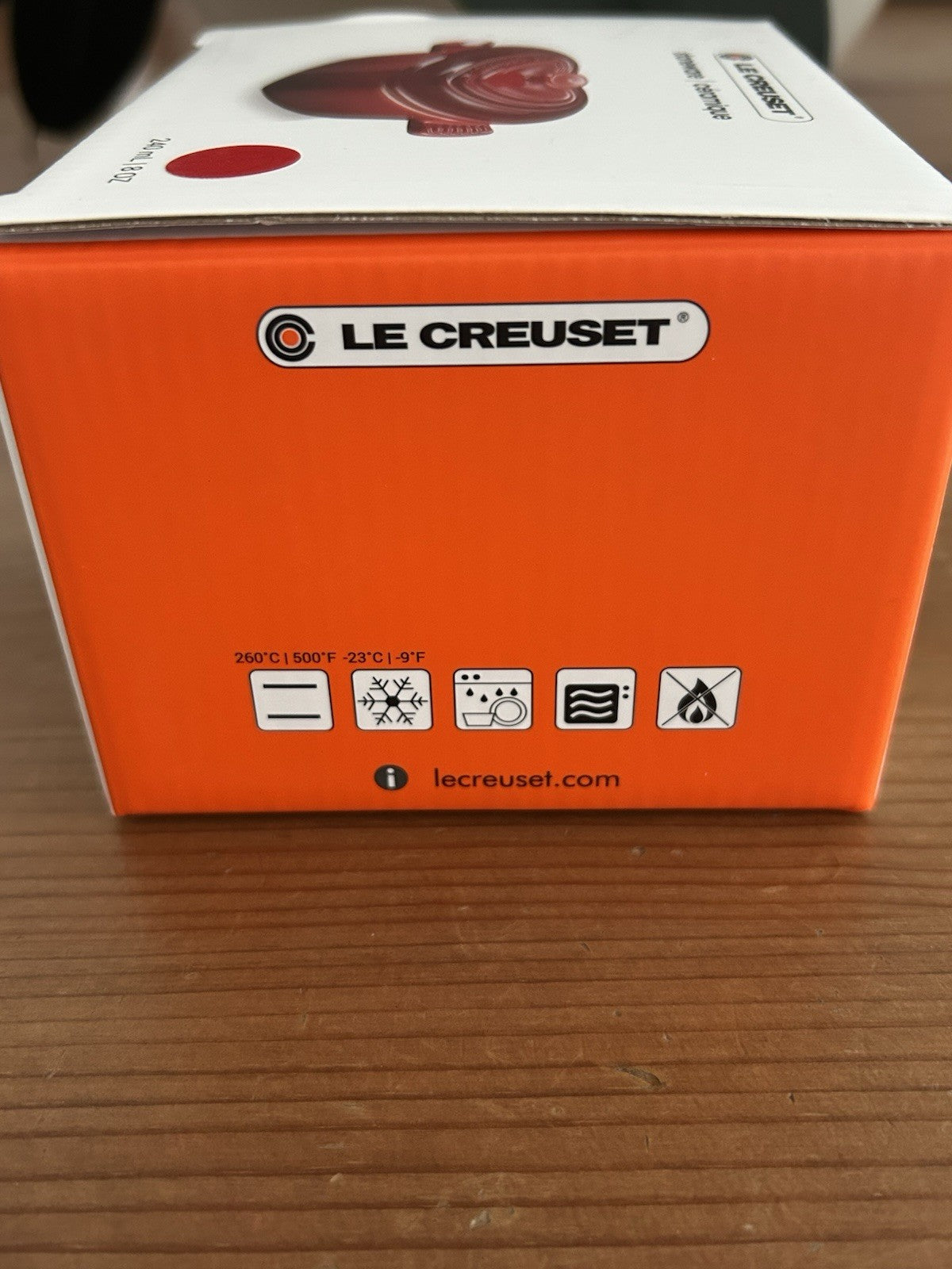Le Creuset Mini Heart Cocotte – Cerise Red Stoneware – Brand New in Box
