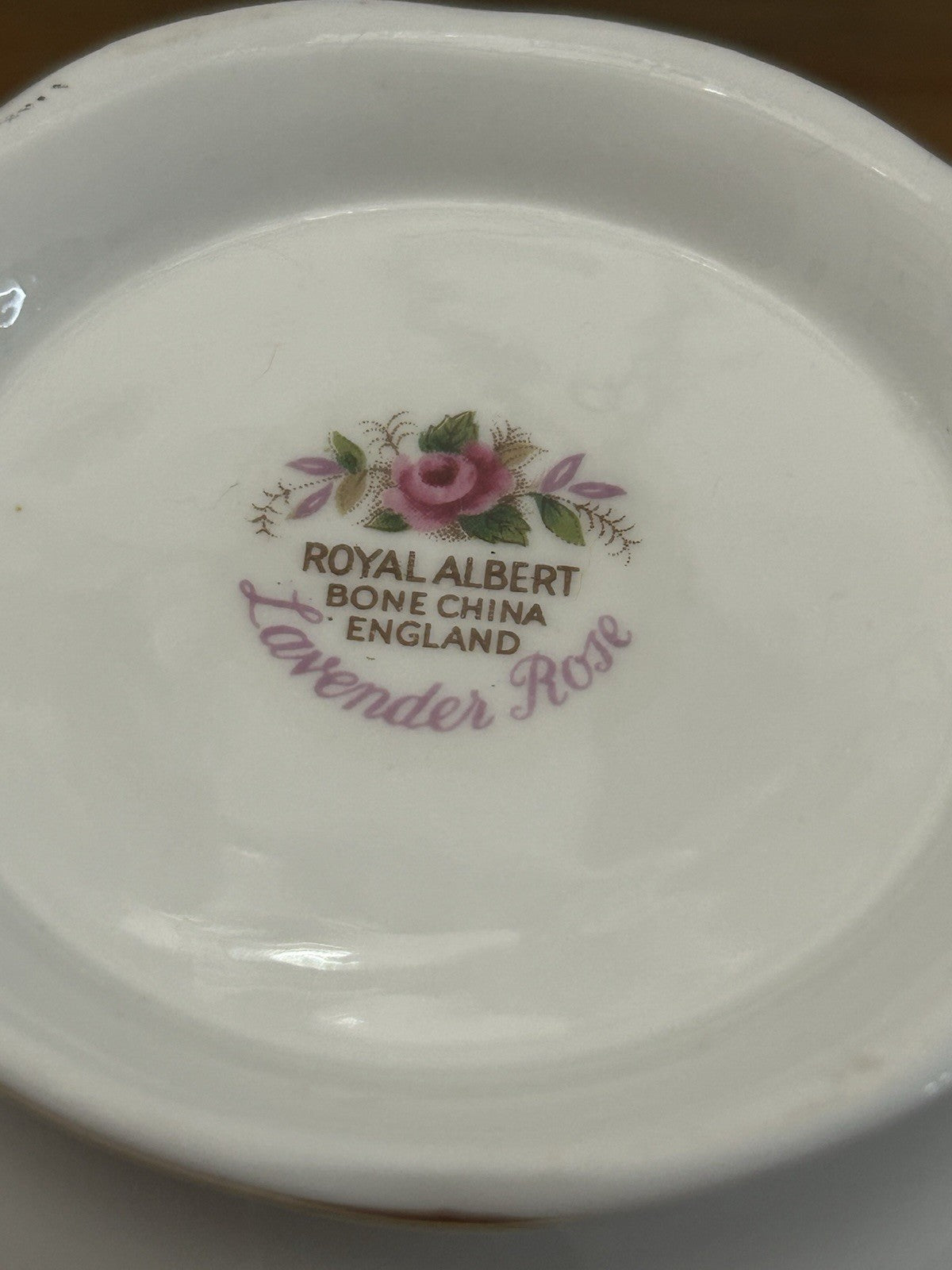 Royal Albert Lavender Rose Open Sugar Bowl – Fine Bone China – Gold Gilt – Made in England – Vintage
