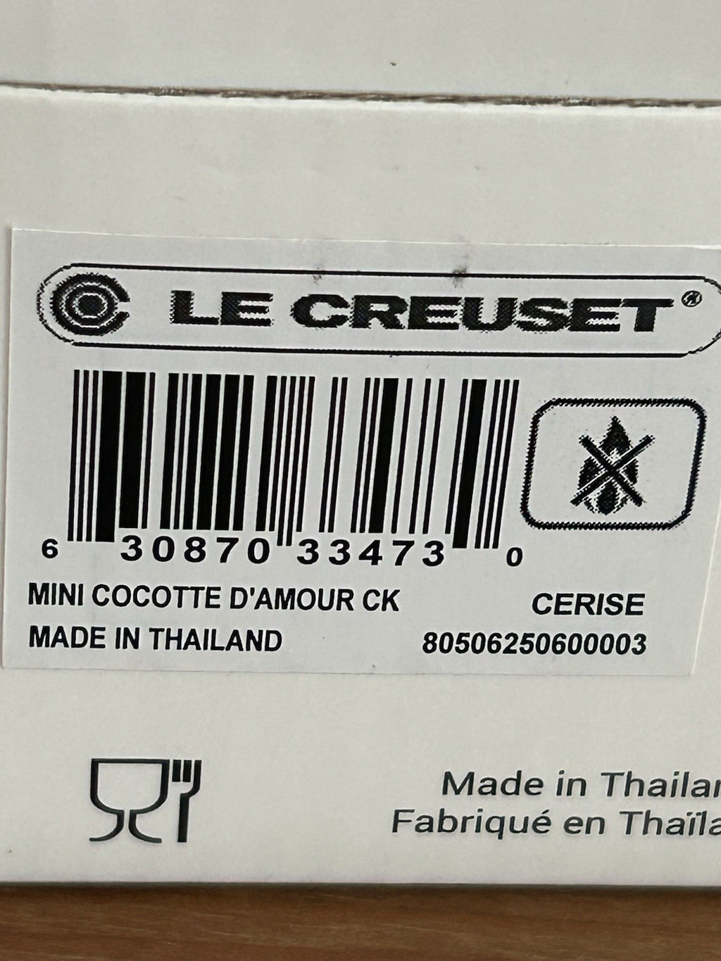 Le Creuset Mini Heart Cocotte – Cerise Red Stoneware – Brand New in Box