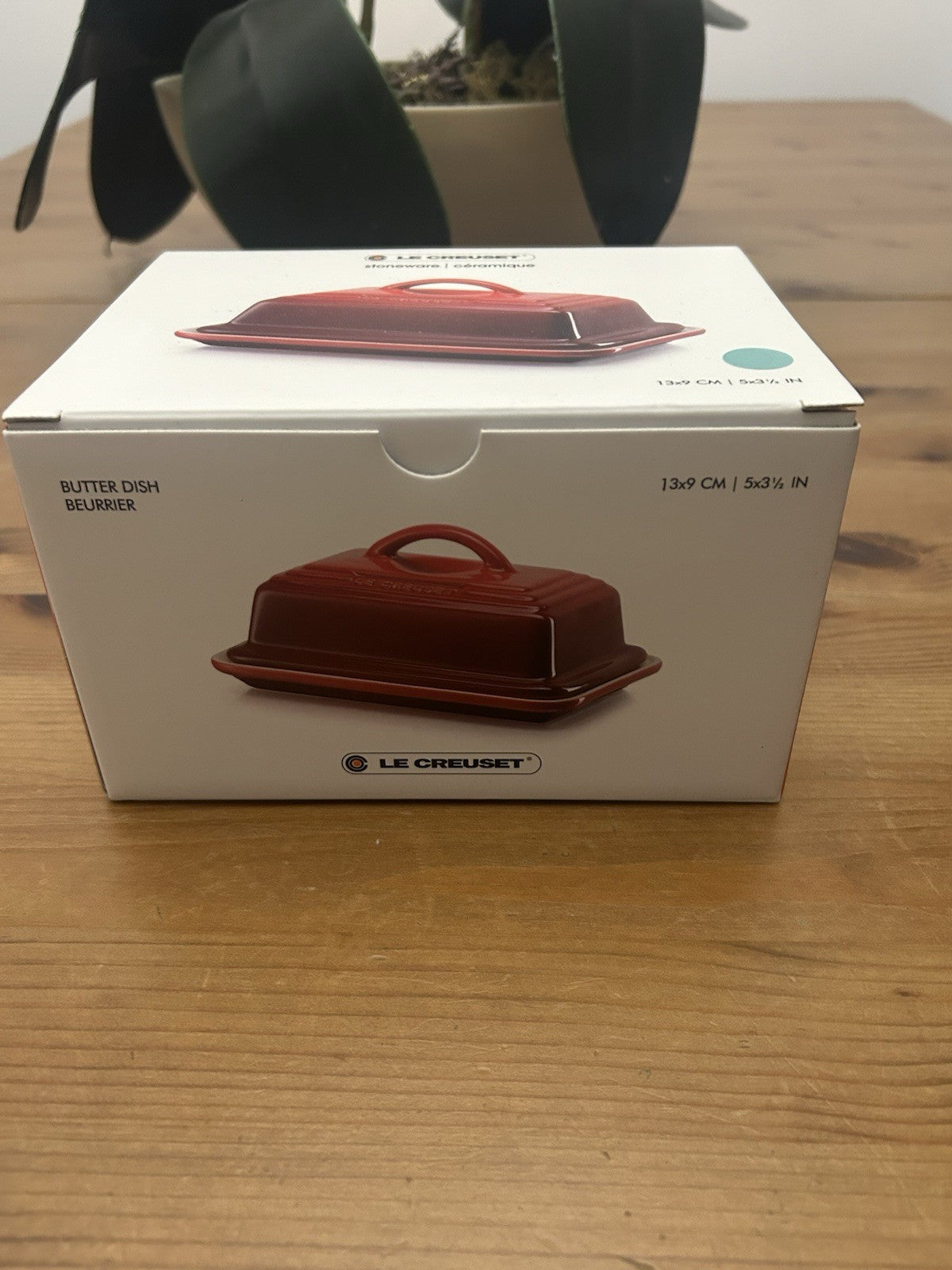 Le Creuset Caribbean Blue Butter Dish & Oval Spoon Rest – Brand New & Boxed