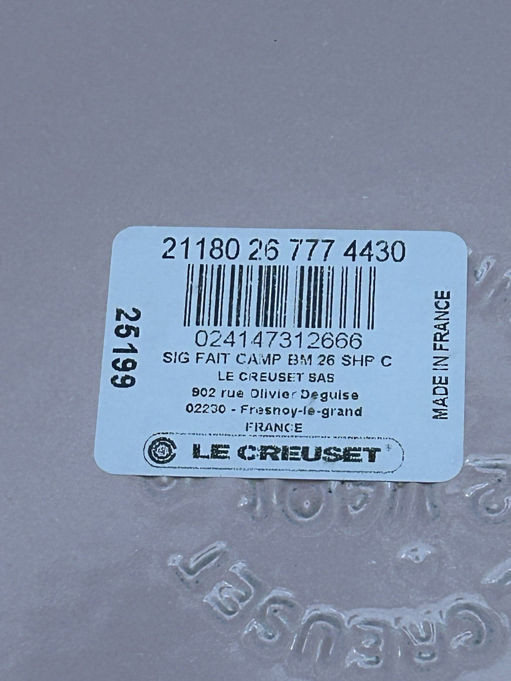 Le Creuset Signature Cast Iron Shallow Casserole 26cm – Shell Pink – Brand New & Boxed – Outlet