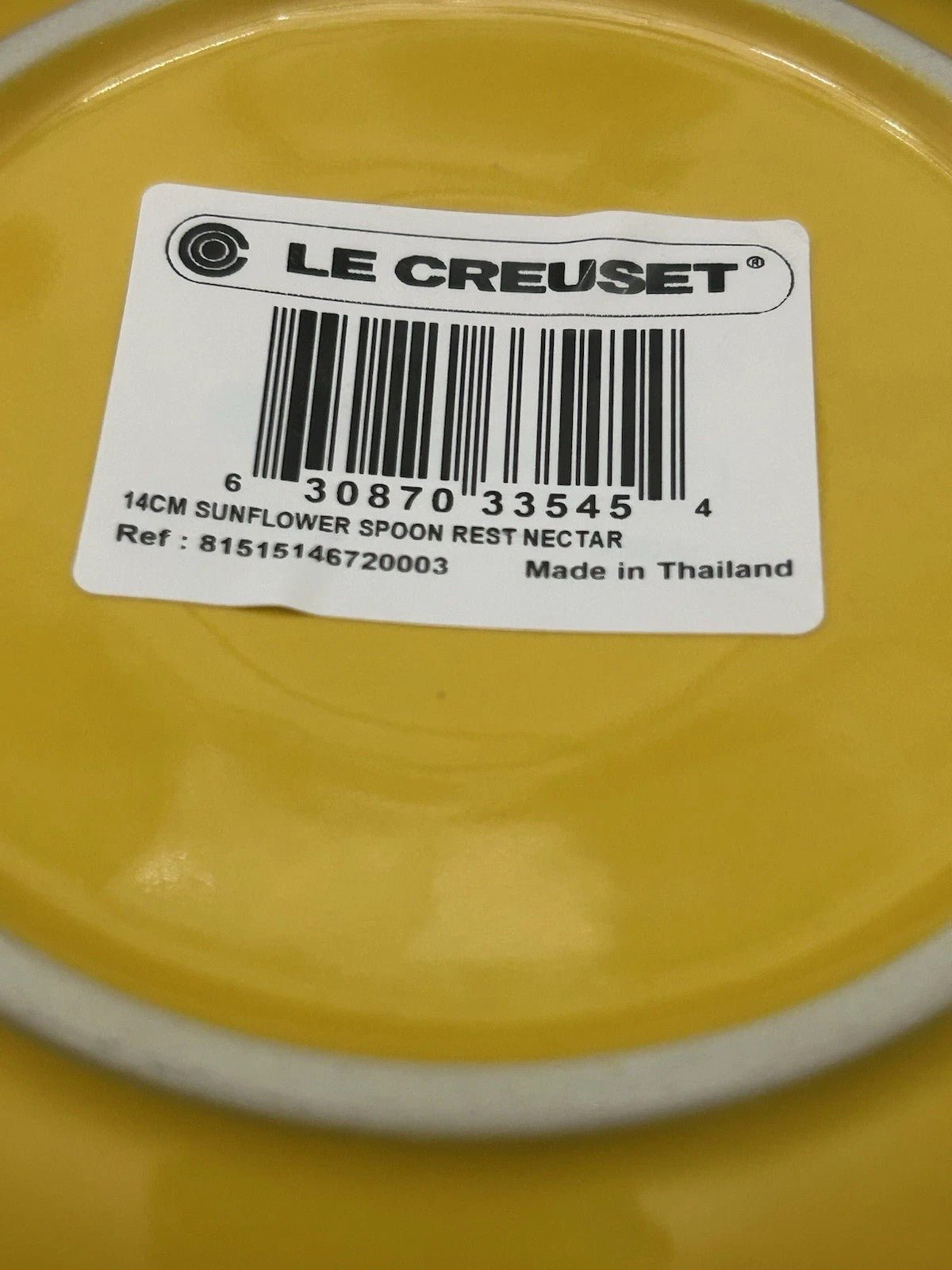Le Creuset Sunflower Spoon Rest 14cm – Nectar Yellow – Brand New in Box