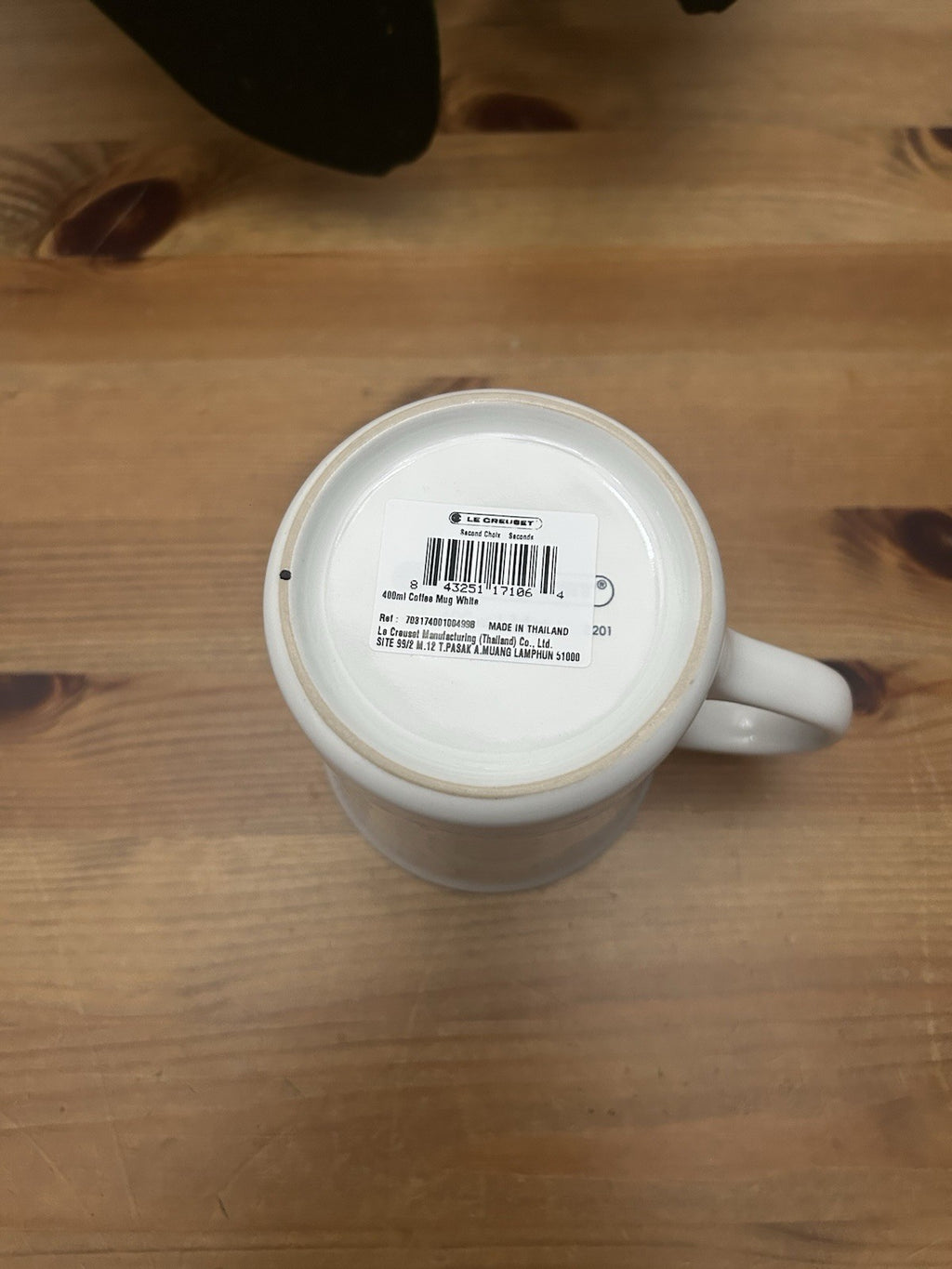 Le Creuset Paris Eiffel Tower Mug - 400ml White Stoneware - Brand New