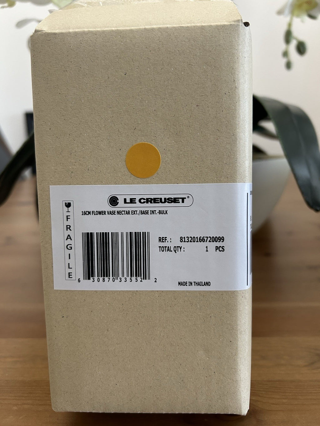 Le Creuset Nectar Flower Vase 16cm – Glazed Stoneware – Brand New & Boxed