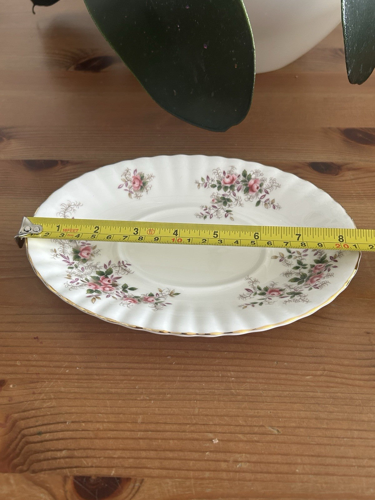Royal Albert Lavender Rose Oval Soup Coupe Saucer – Bone China – Made in England – Vintage