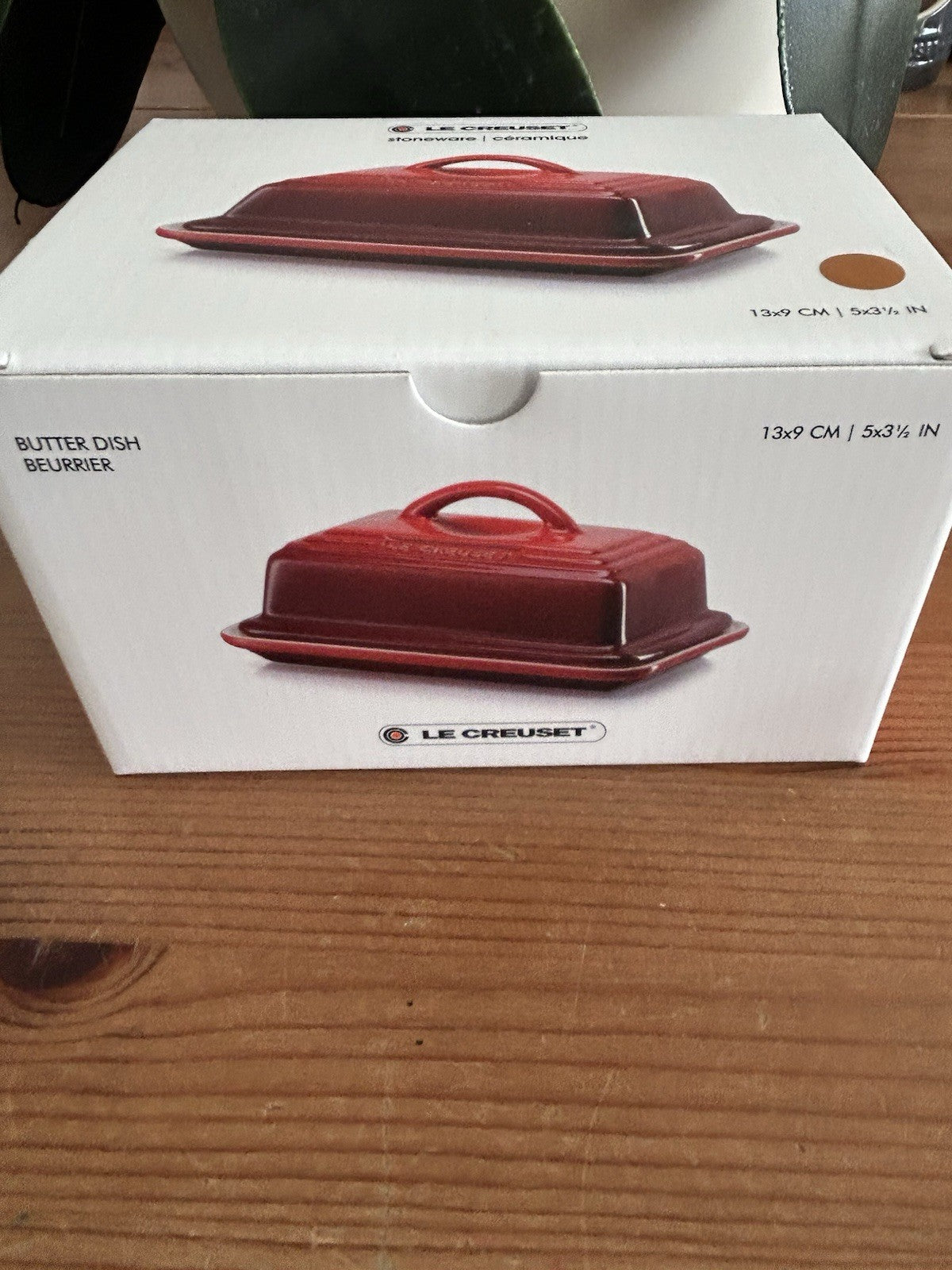 Le Creuset Nectar Butter Dish – Stoneware – Brand New & Boxed – 13 x 9cm