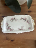 Royal Albert Lavender Rose Sandwich Tray – Fine Bone China – Gold Gilt – Made in England 1961 – Vintage