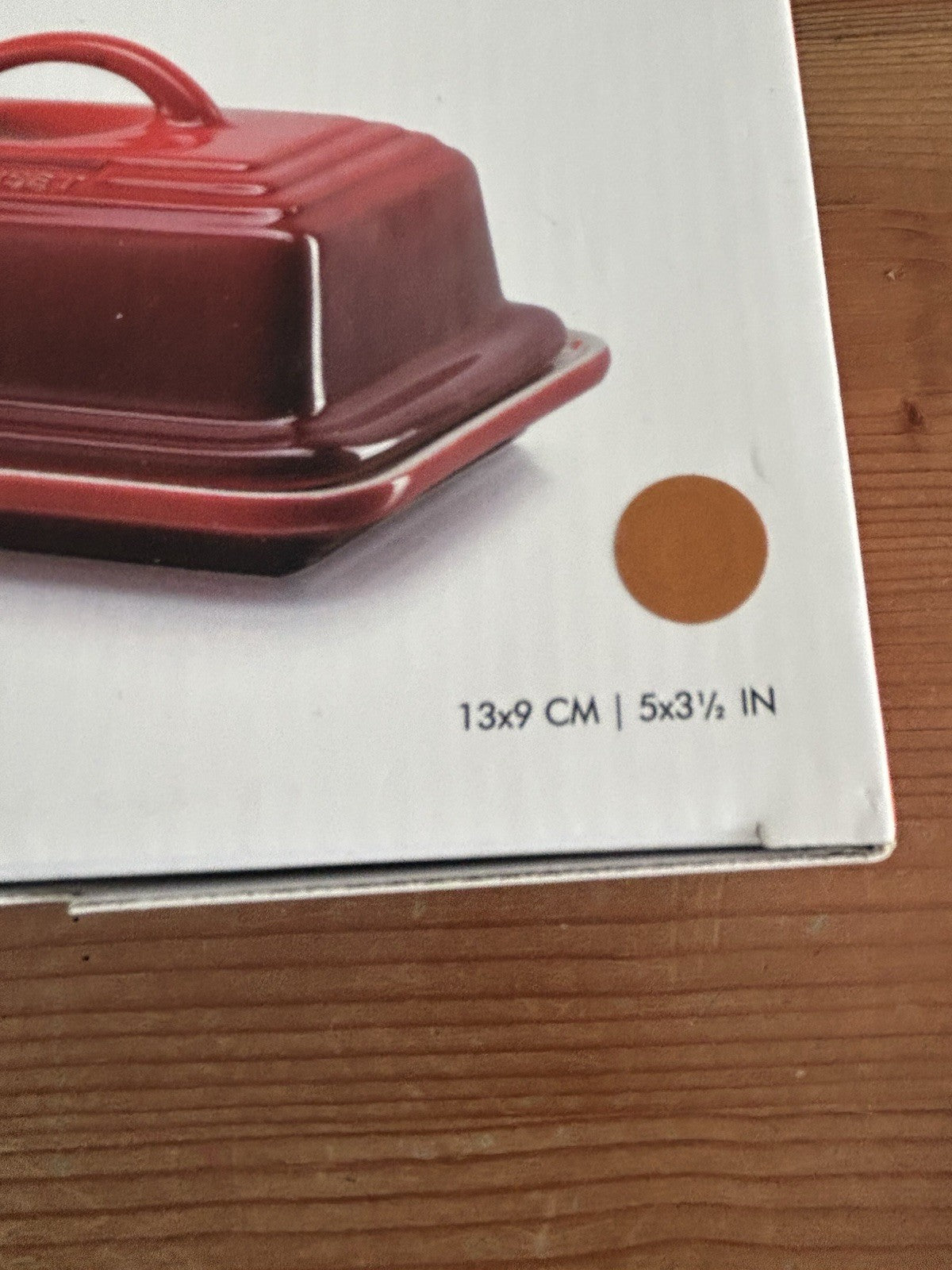 Le Creuset Nectar Butter Dish – Stoneware – Brand New & Boxed – 13 x 9cm
