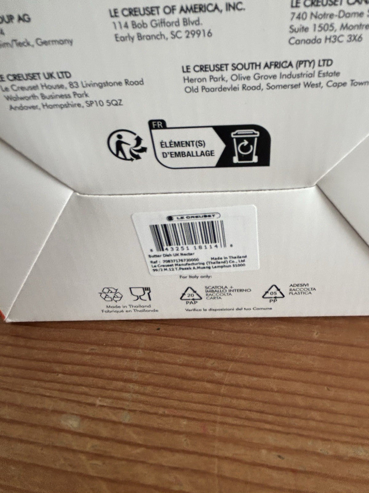Le Creuset Nectar Butter Dish – Stoneware – Brand New & Boxed – 13 x 9cm