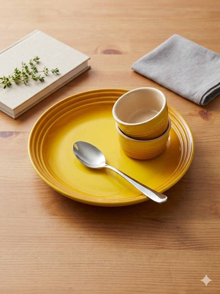Le Creuset Stoneware 22cm Pasta Bowl - Nectar (Yellow) - NEW