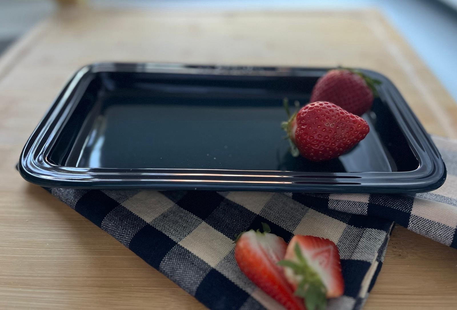 Le Creuset Stoneware Rectangular Plate 25cm – Agave Blue
