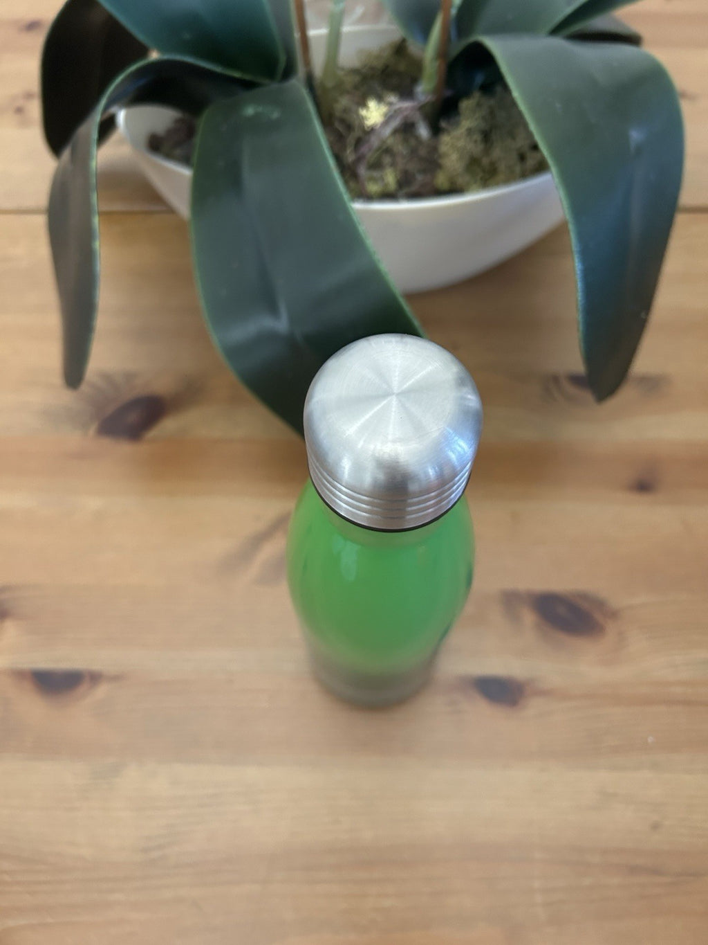 New Le Creuset Hydration Bottle 500ml - Bamboo Green - Insulated Stainless Steel