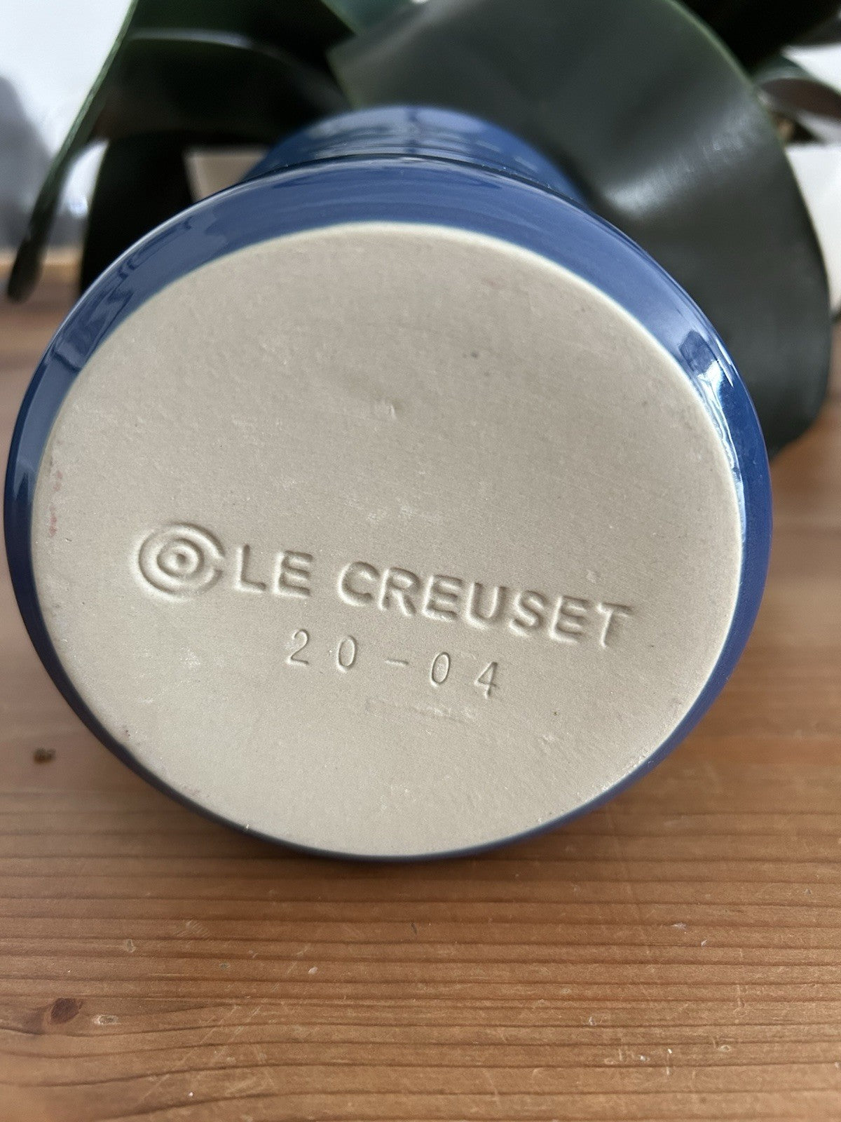 Le Creuset Utensil Jar – Dark Blue Stoneware – Pre-Loved