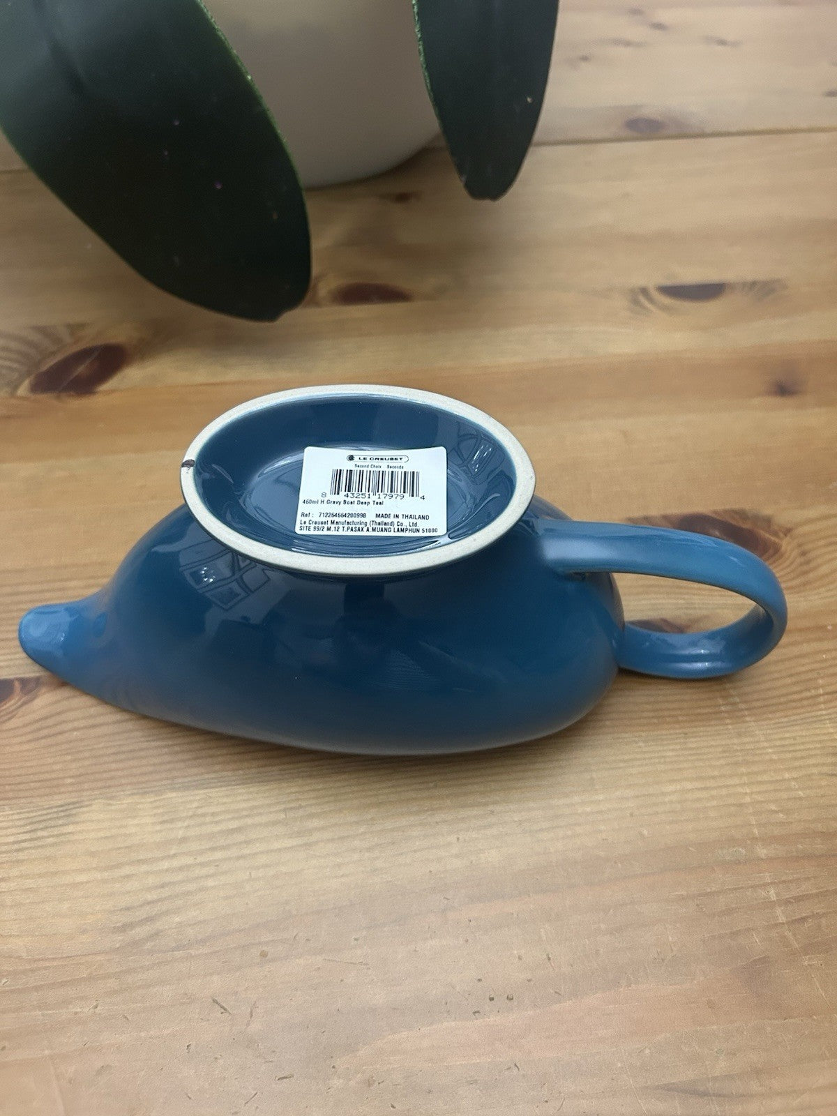 Le Creuset Gravy Boat 460ml – Deep Teal Stoneware – Brand New