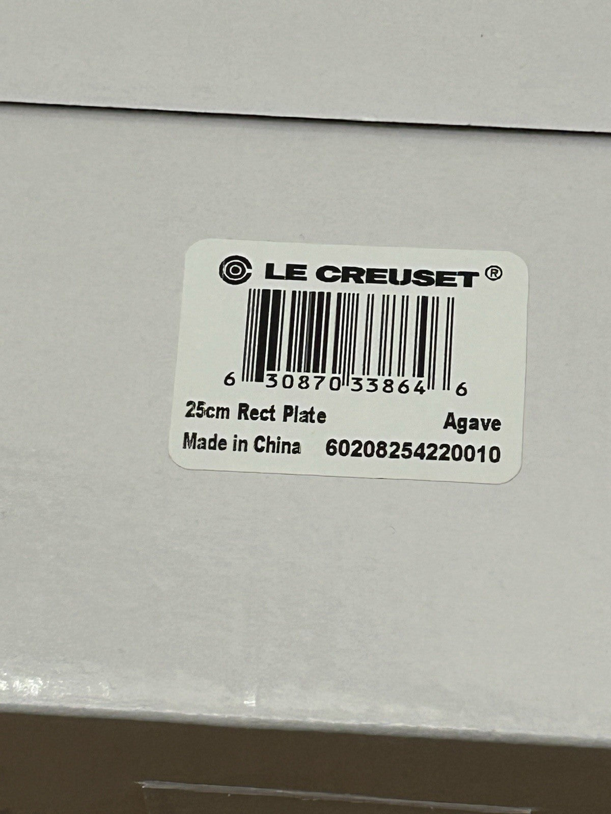 Le Creuset Stoneware Rectangular Plate 25cm – Agave Blue