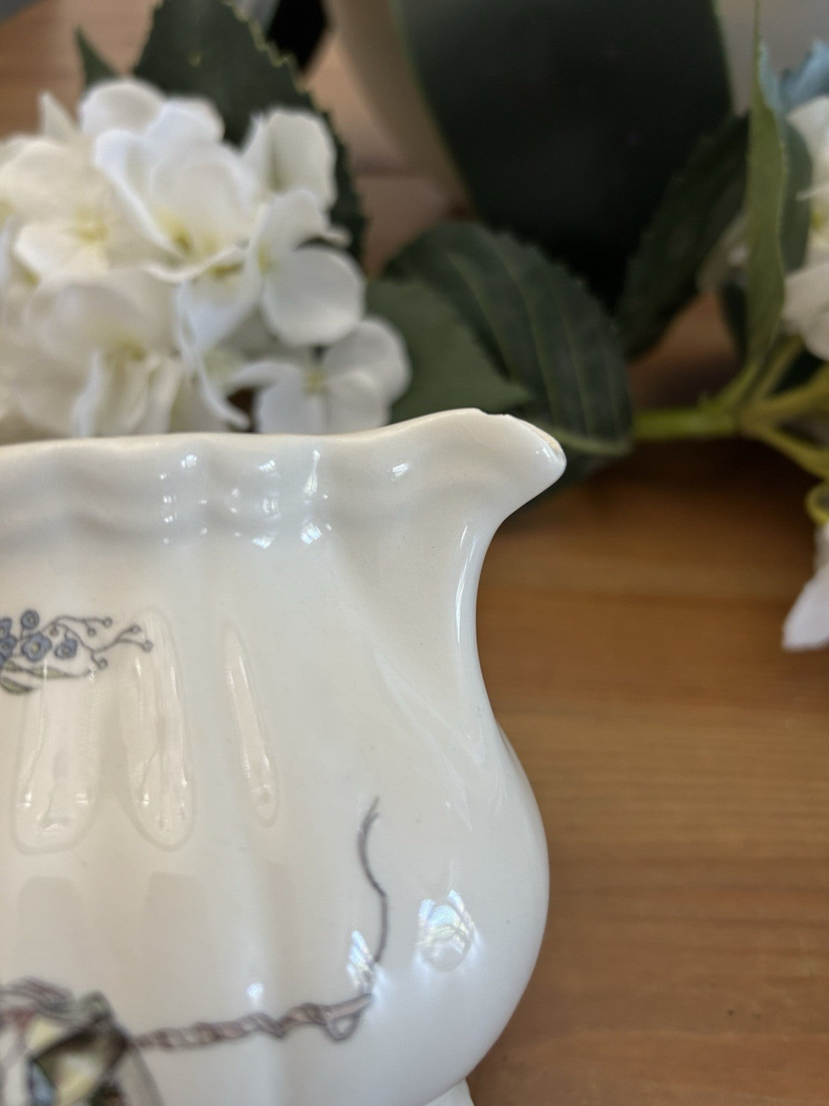 Vintage Sarreguemines Obernai Milk Jug / Creamer – Henri Loux – Rooster Motif – Alsace France
