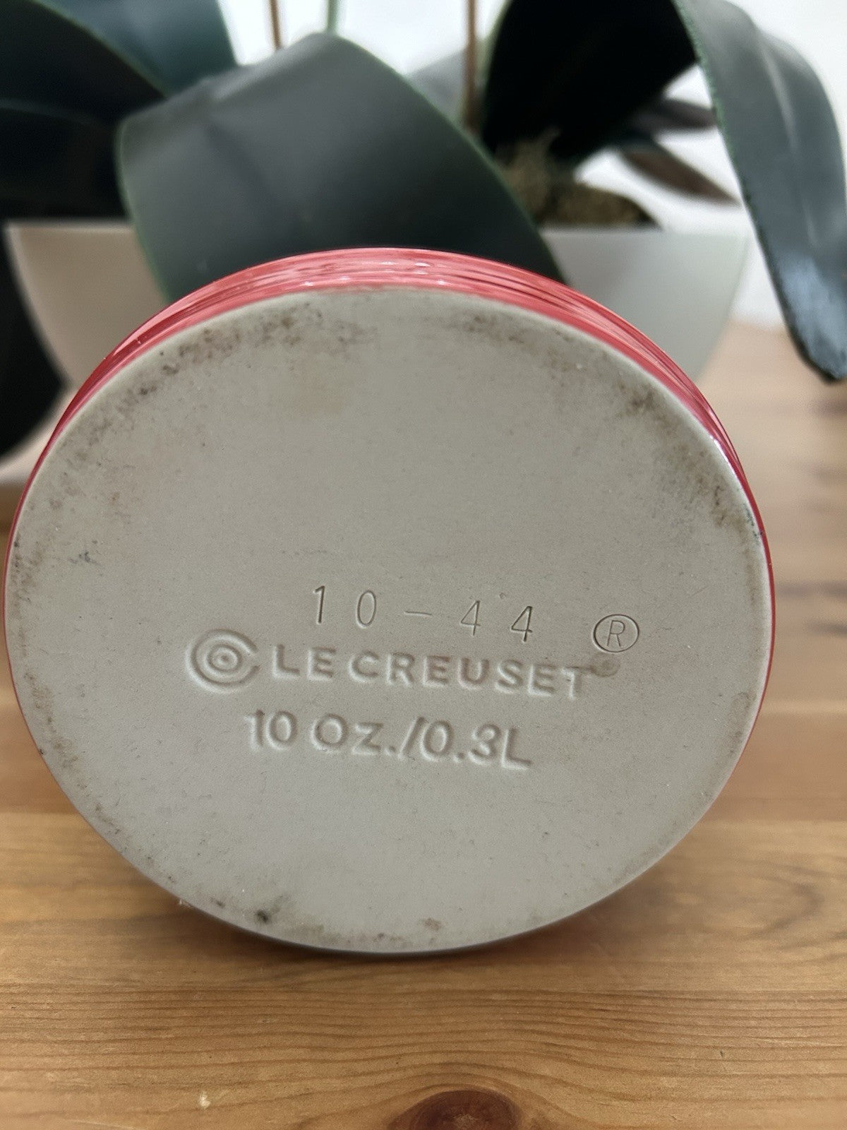 Le Creuset Salt Pig – Classic Red Stoneware – Very Good Condition