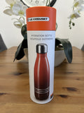 New Le Creuset Hydration Bottle 500ml - Cerise Red - Insulated Stainless Steel
