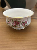 Royal Albert Lavender Rose Open Sugar Bowl – Fine Bone China – Gold Gilt – Made in England – Vintage